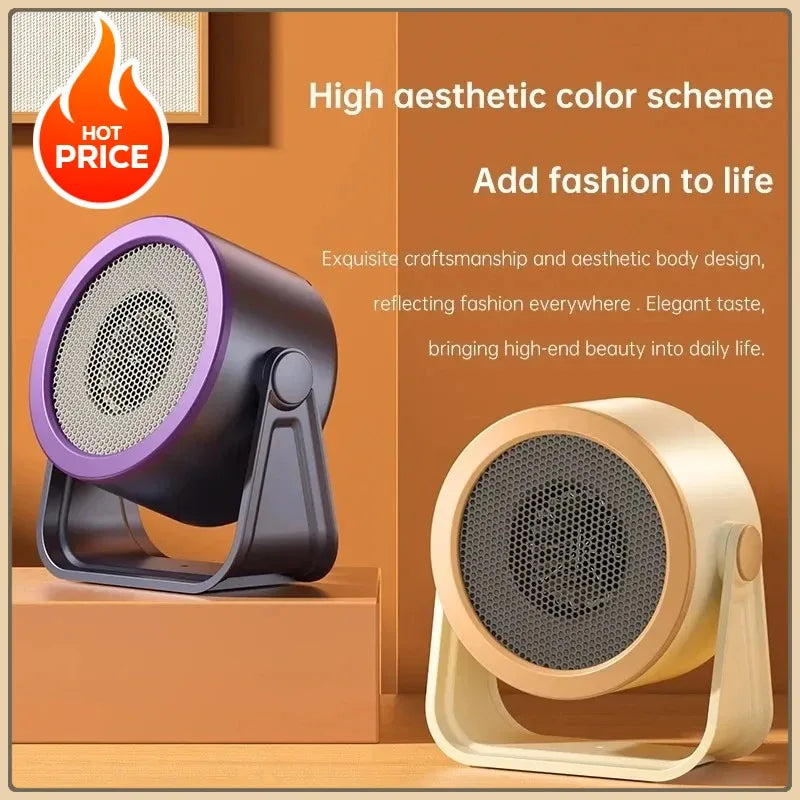 New Energy-efficient Warm Air Blower Portable Desktop Hot Air Blower Mini Fan Stove Warm Heater Low Noise Energy Saving Heater