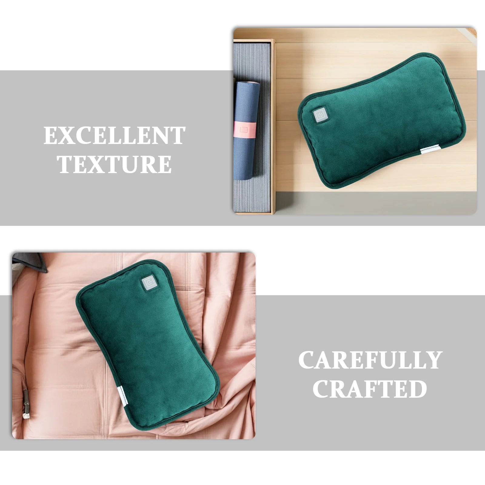 Portable Hand Warmer Bag Rechargeable Electric Stomach Warmer USB Powered Instant Heat Travel Friendly Foldable Winter Warm